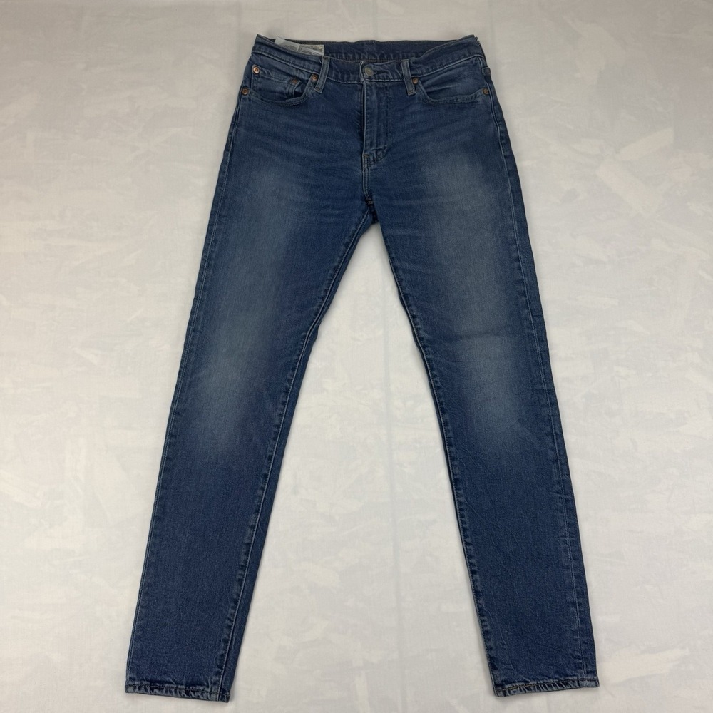 Levi's 512 Slim Taper Jeans Mens 30x32 Blue Denim Red‎ Tab Big E